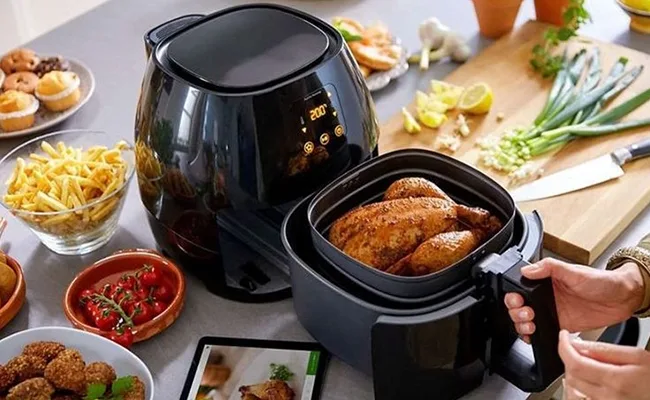 پخت مرغ مجلسی در ایر فرایر پخت مرغ با سرخ کن بدون روغن